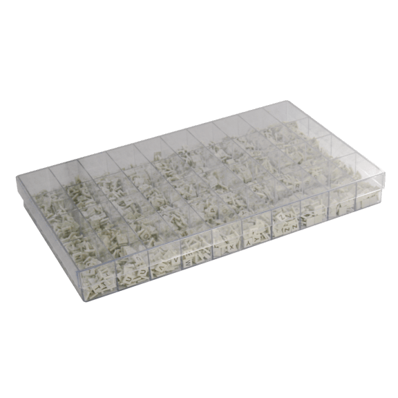 Doos met 2400 letters