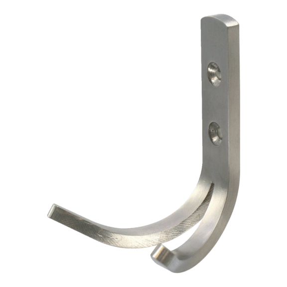 Garderobenhaken Edelstahl, doppelt