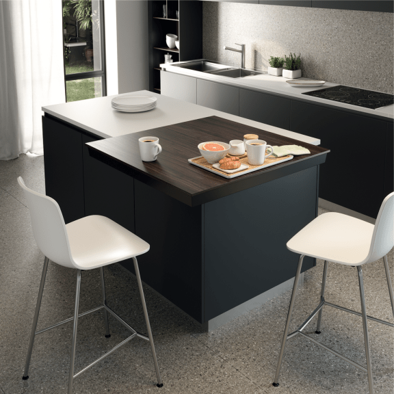 Ferrure de table coulissante en angle CORNER