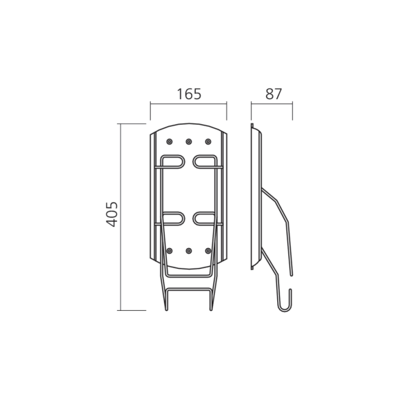 Wandhouder voor strijkijzer