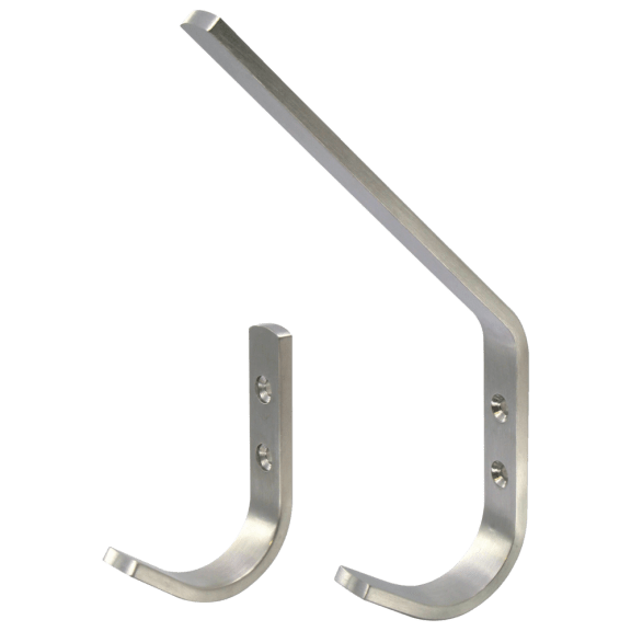 Garderobenhaken Edelstahl, gerade