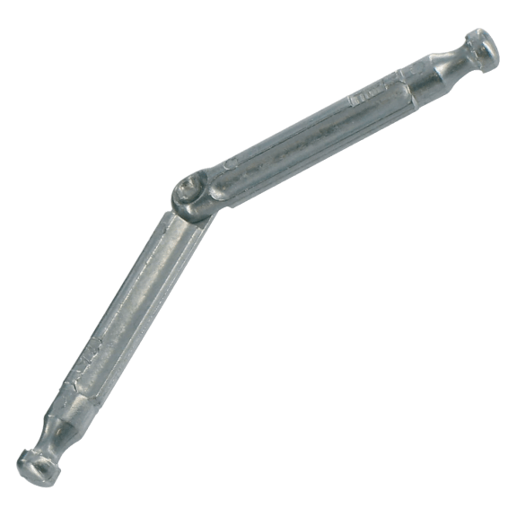 Tourillon double articulé