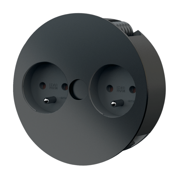 Blok met 2 inbouwstopcontacten Twist