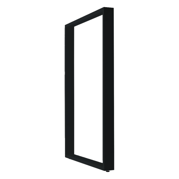 Rechthoekige aanbouw tafelpoot