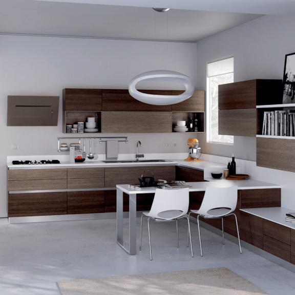 Rechthoekige aanbouw tafelpoot