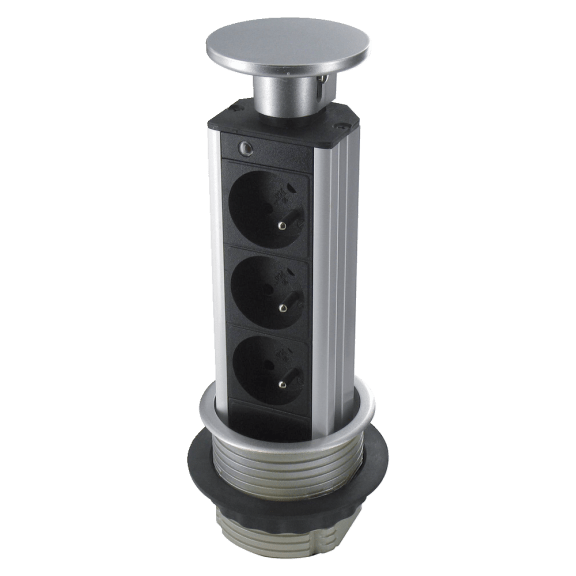 Bloc prises encastrable diamètre 80