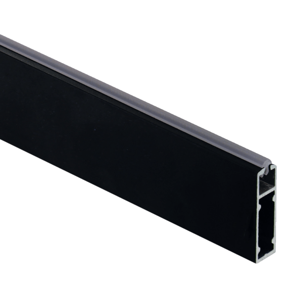 Rechthoekige kledingstang met geluiddemping