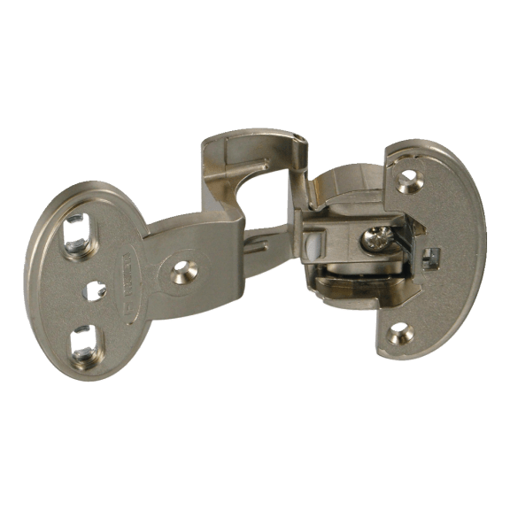 Charnière clipsable à nœud apparent pour porte en applique