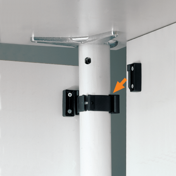 Set bevestigingen voor poot Ø60 mm