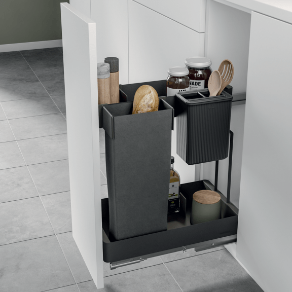 Unterschrankauszug K-LINE für Brot und Flaschen