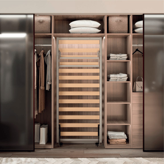 Klappbett vertikal für Schrank