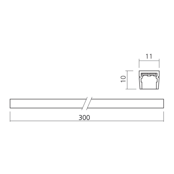LED lichtlijst 24 V voor Minirail