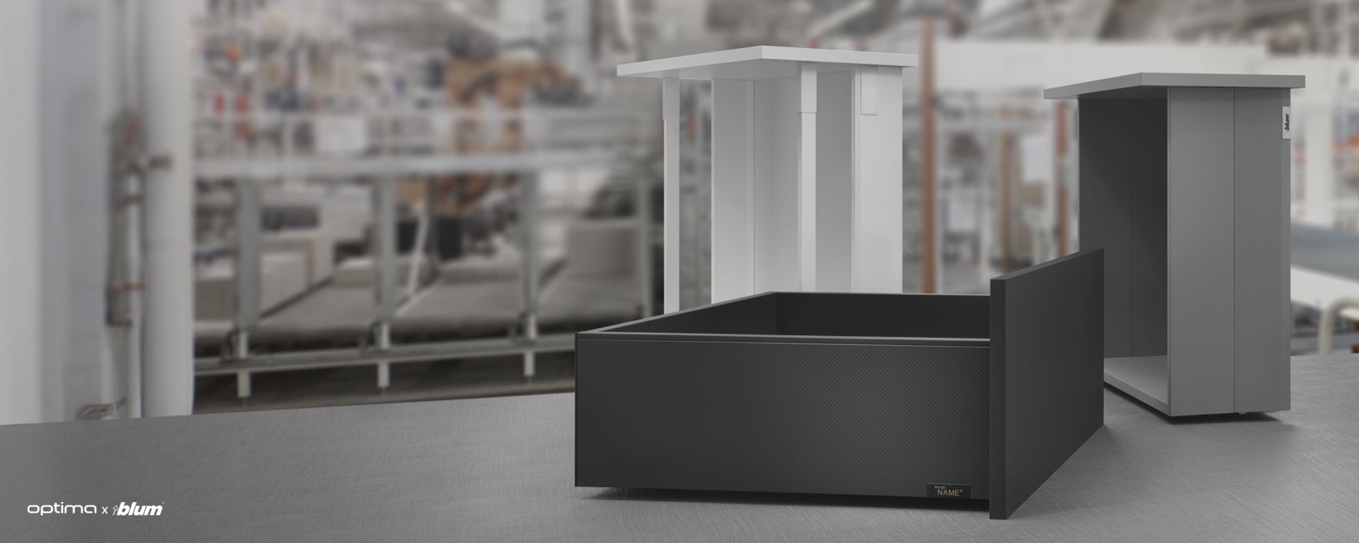 Planungswelt Ferttischübktasten systembox BLUM