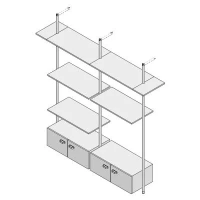 CYCLOS fixation sol plafond