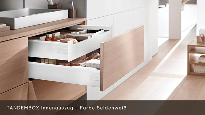 Vormontierte Blum Boxsysteme TANDEMBOX