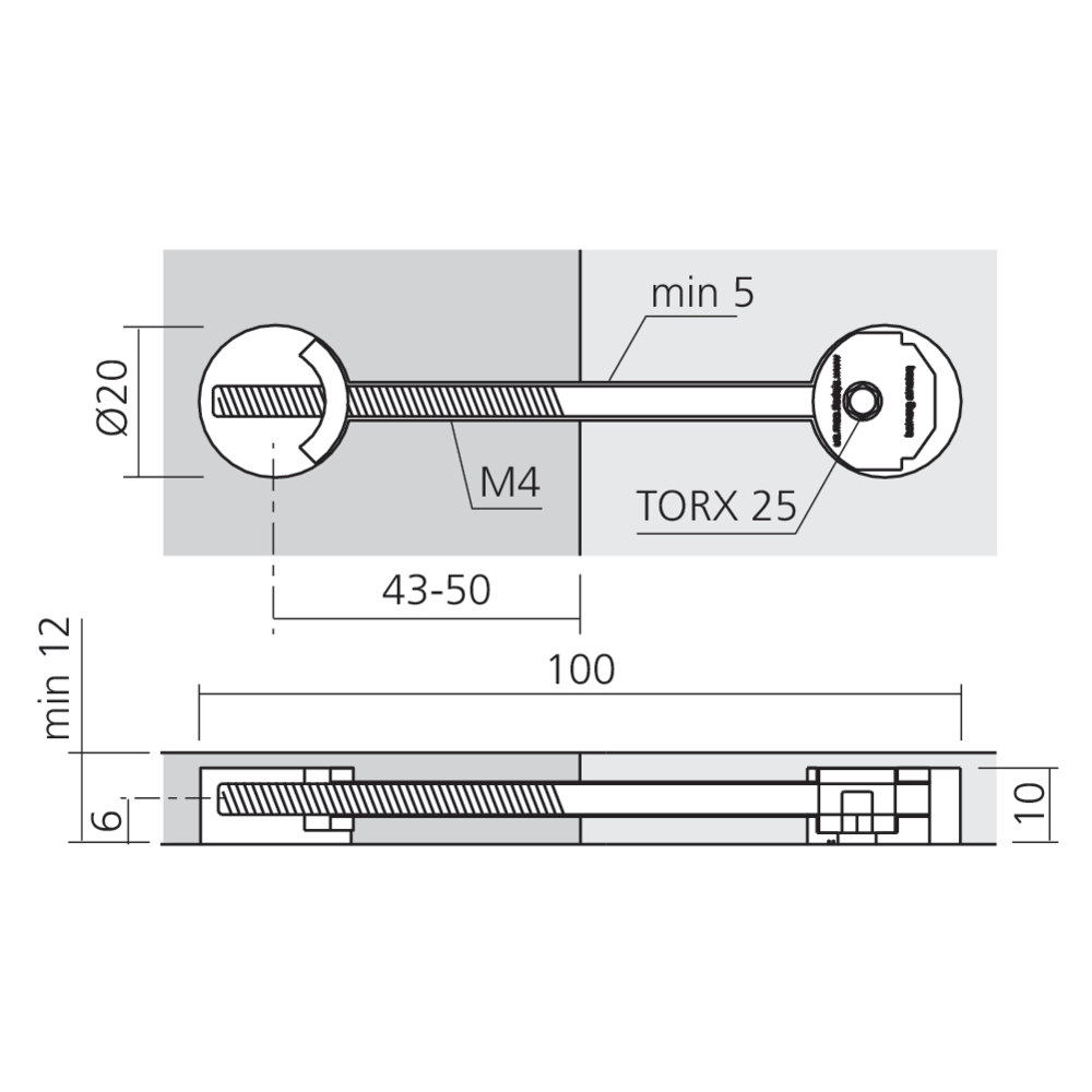 Assembleur mini ZIPBOLT 12 mm