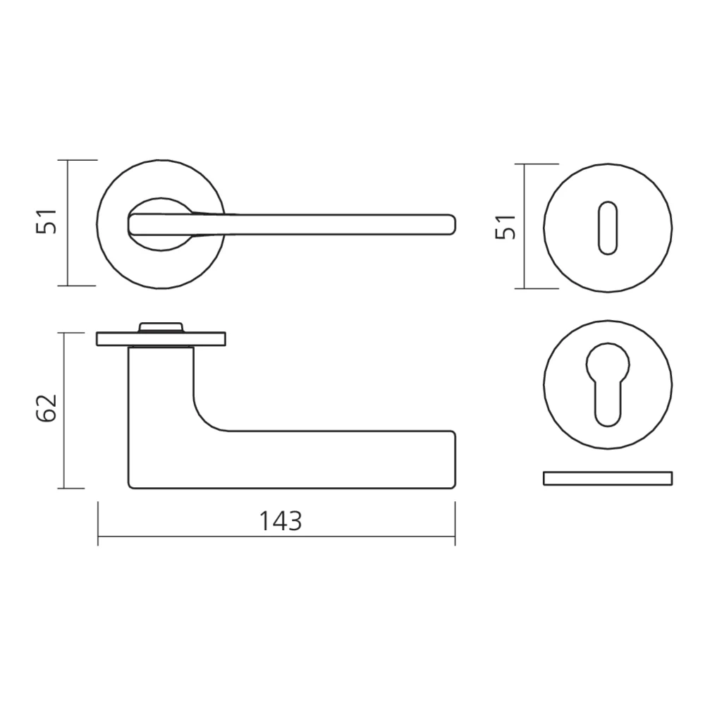 Ensemble sur rosace fine LOTUS