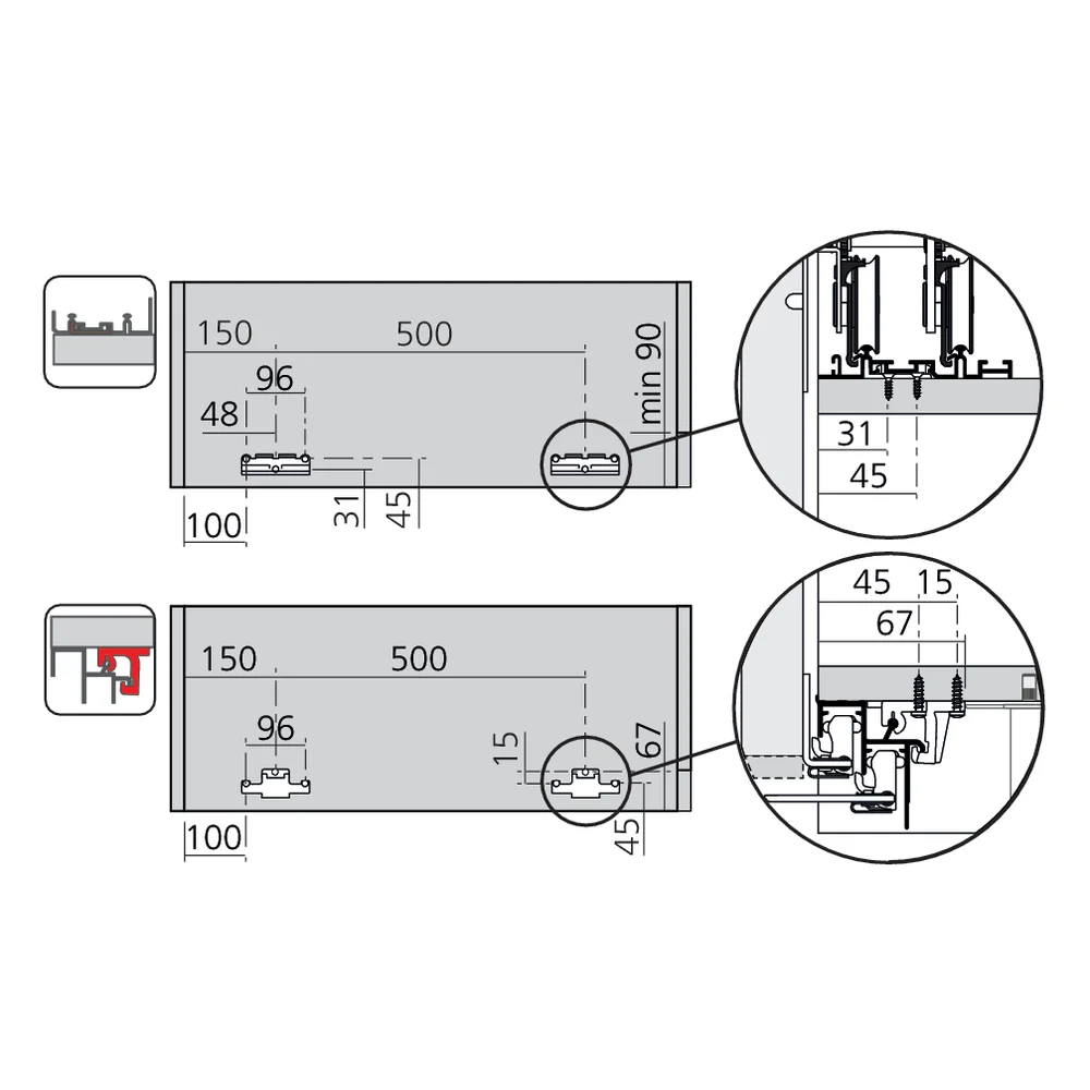 Set de fixation PS48