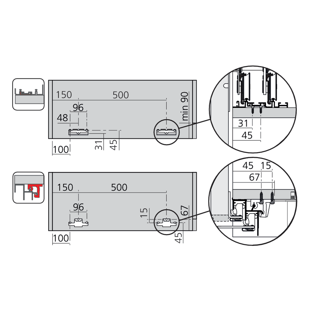 Set de fixation PS48