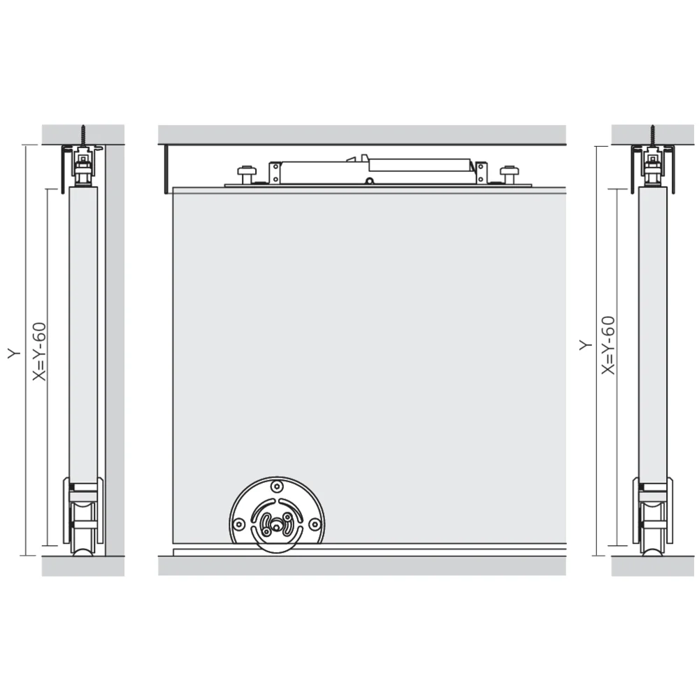 Set de rail coulissant bois