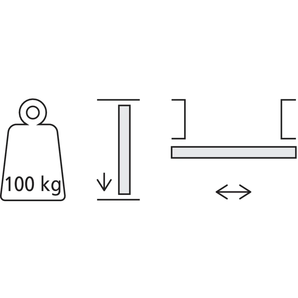 Set de rail coulissant bois
