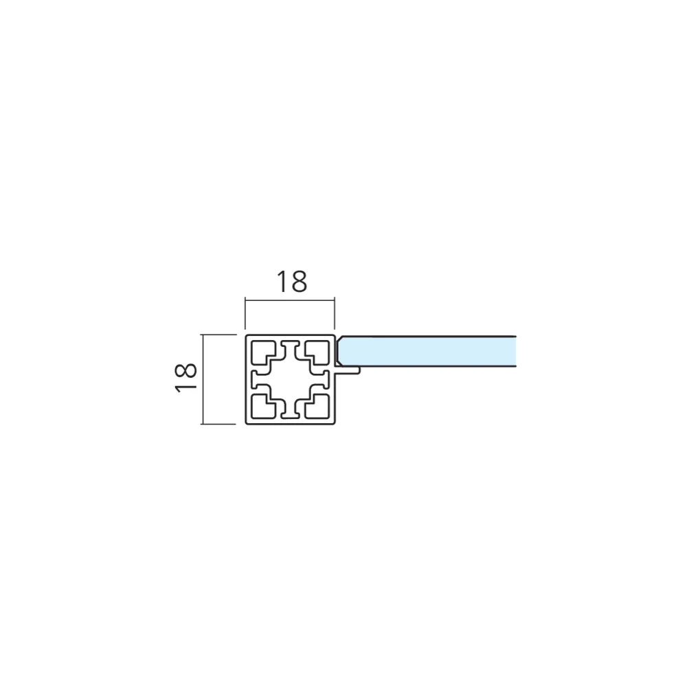 Profil tablette verre CADRO