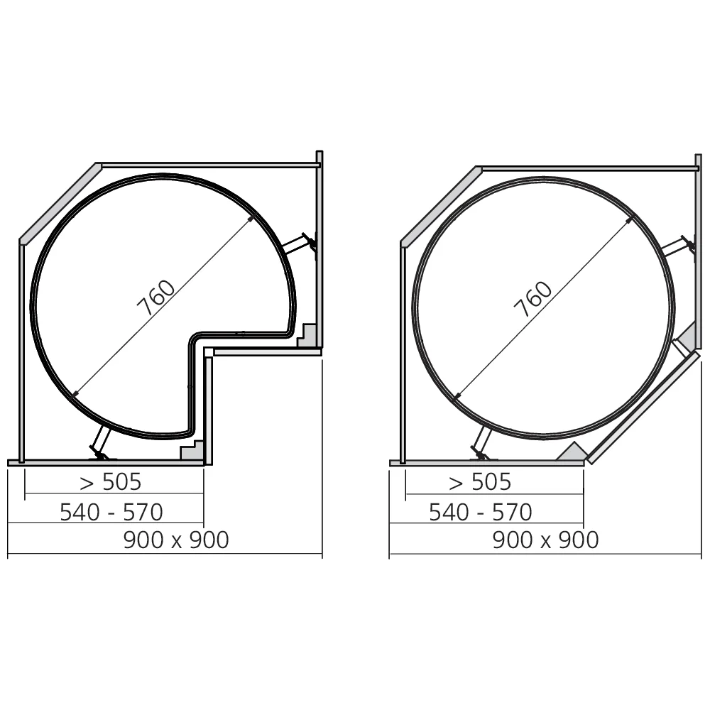 Ensemble d'angle COR Wheel Pro