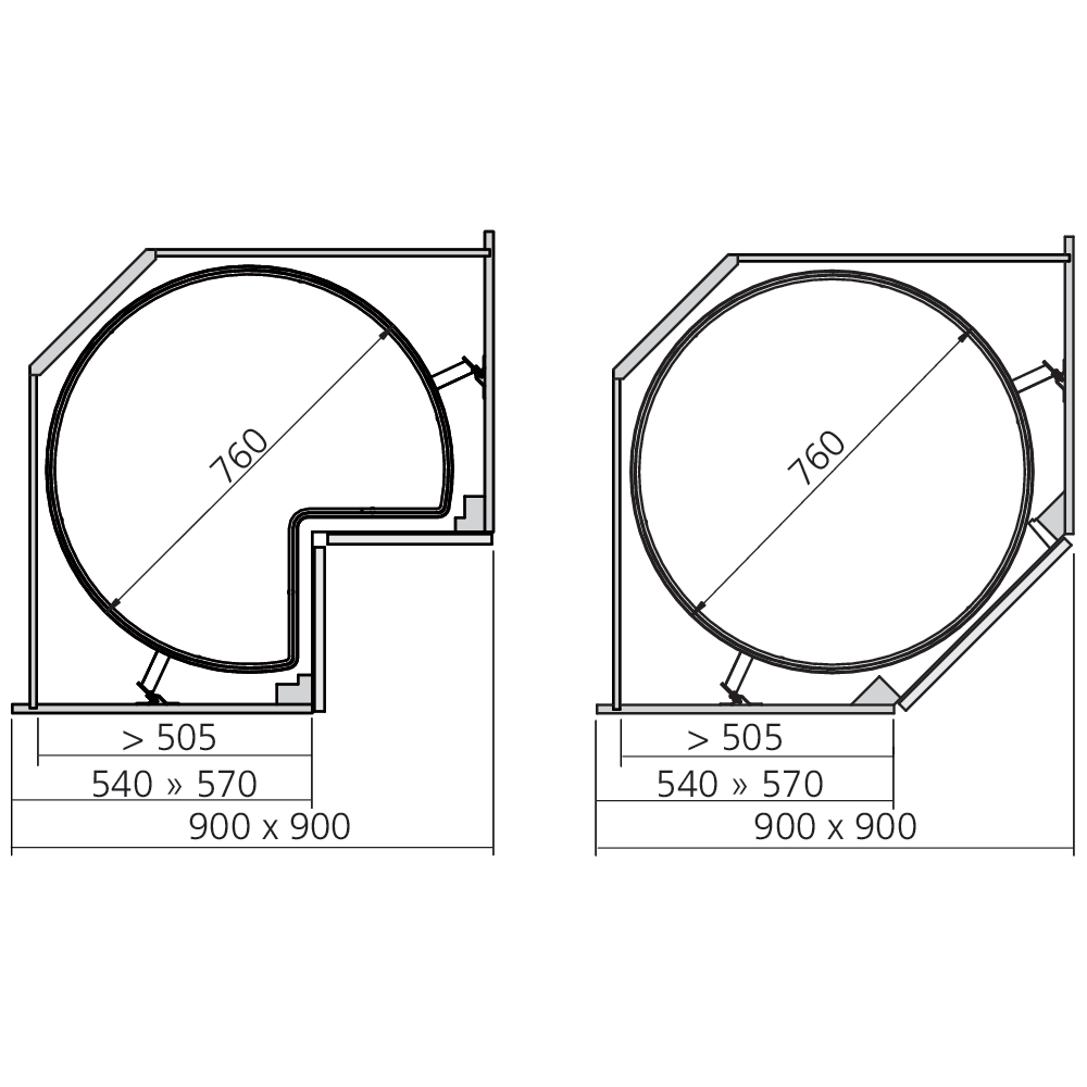 Ensemble d'angle COR Wheel Pro