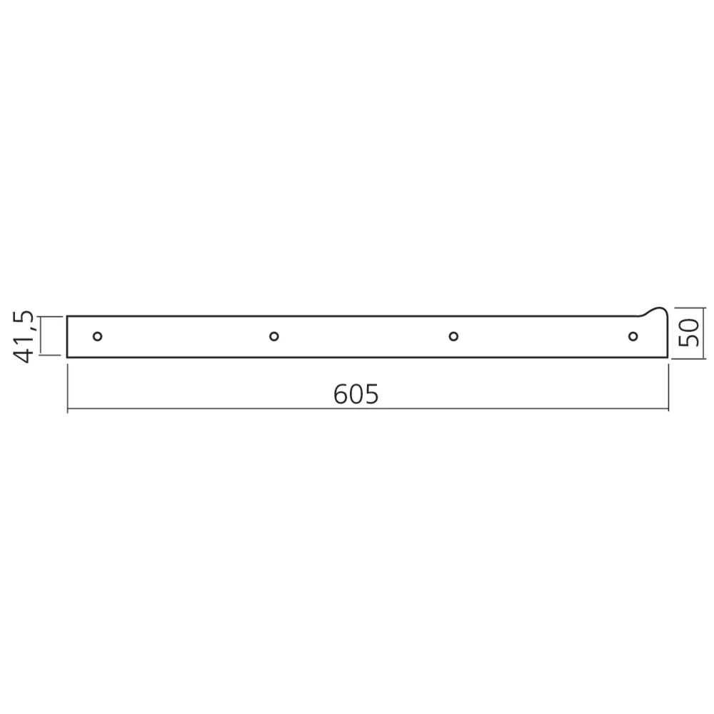 Profil latéral pour profil de plan de travail