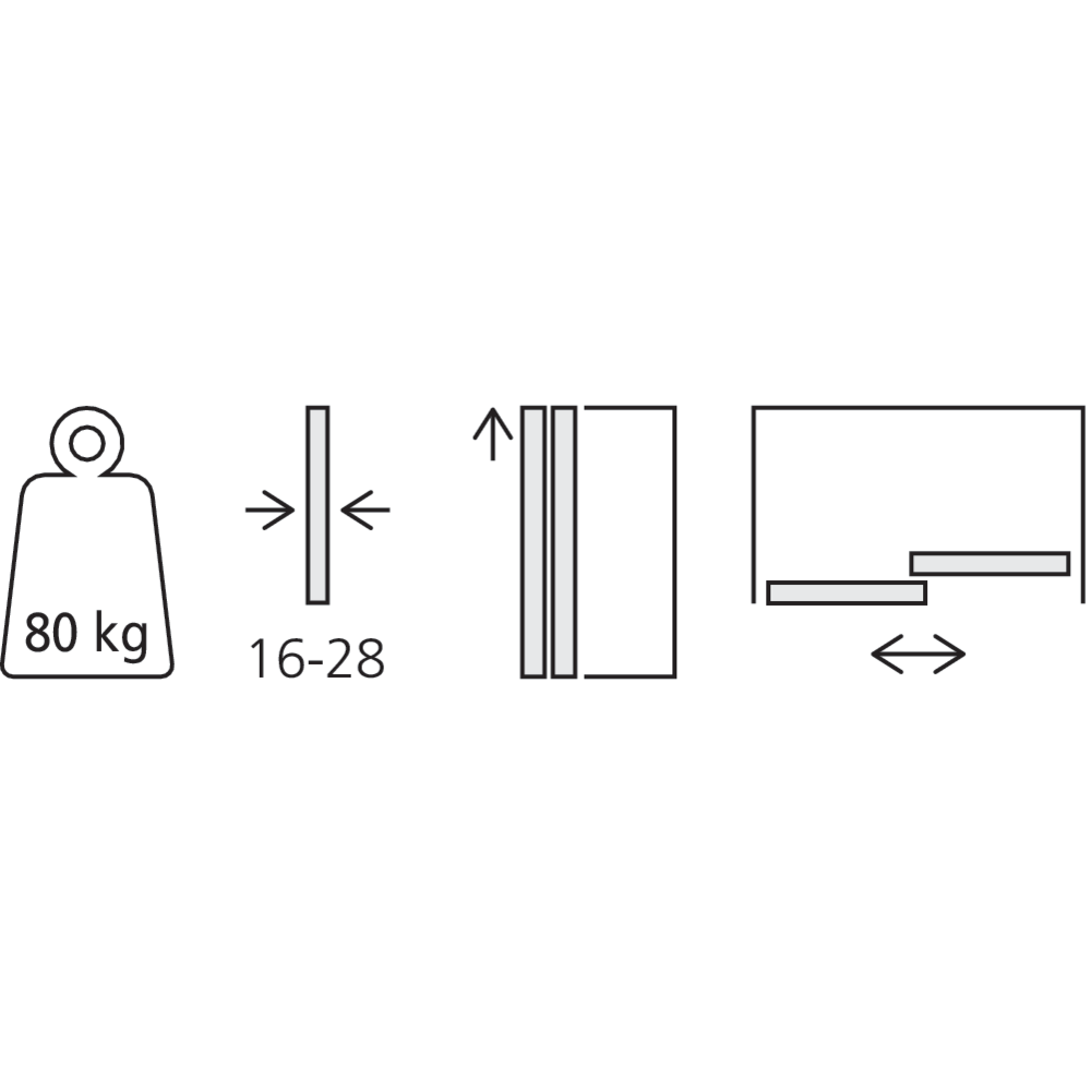 Garniture porte extérieure PS48