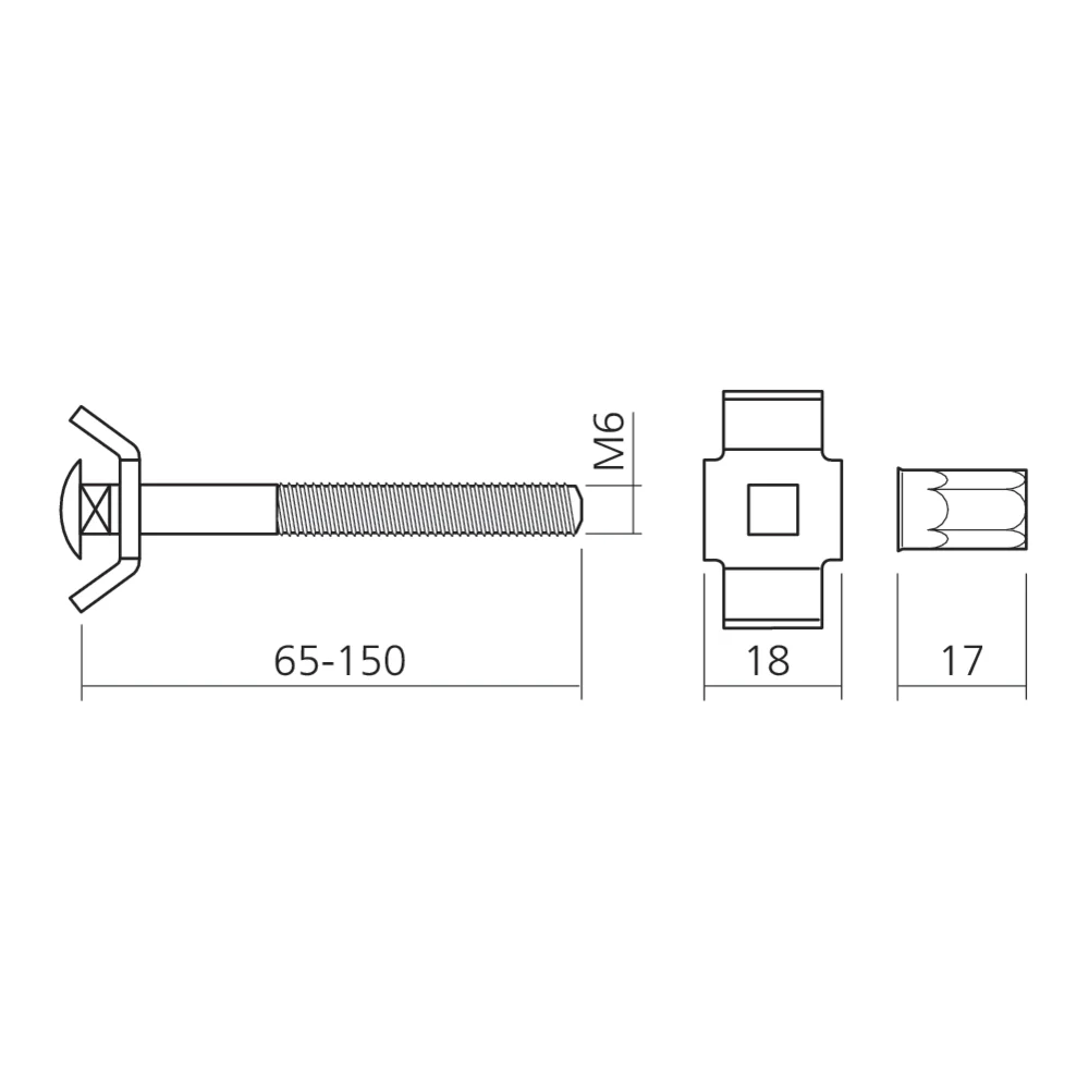 Vis relieuse à plat