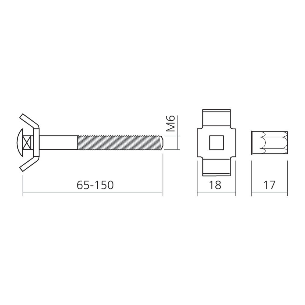 Vis relieuse à plat