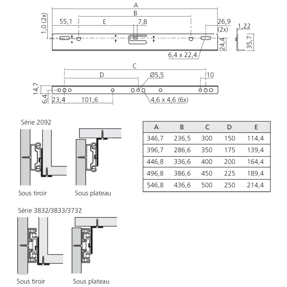 Equerres optionnelles
