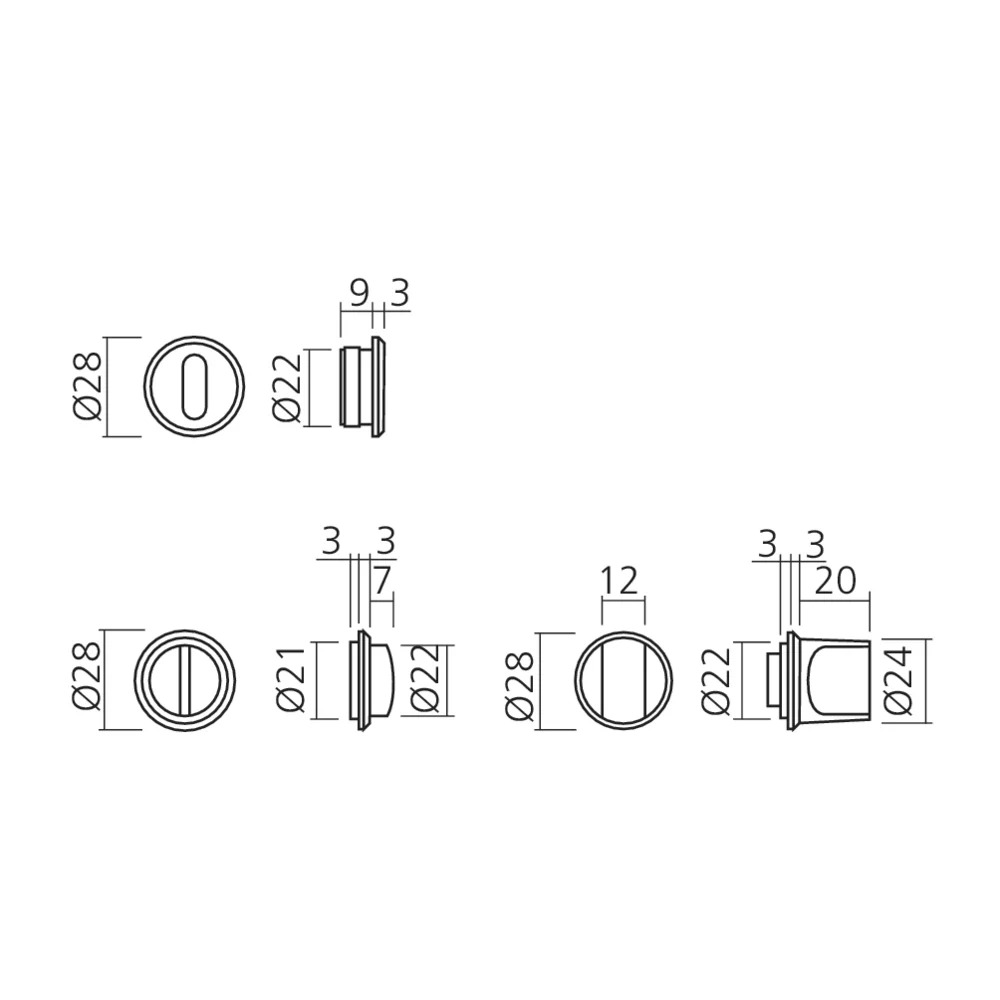 Mini rosace STOCKHOLM