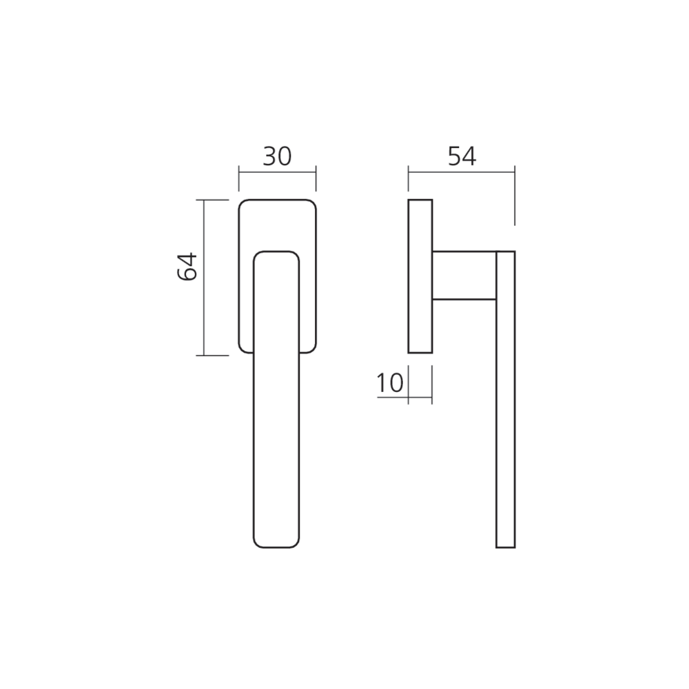 Poignée de fenêtre FLOW
