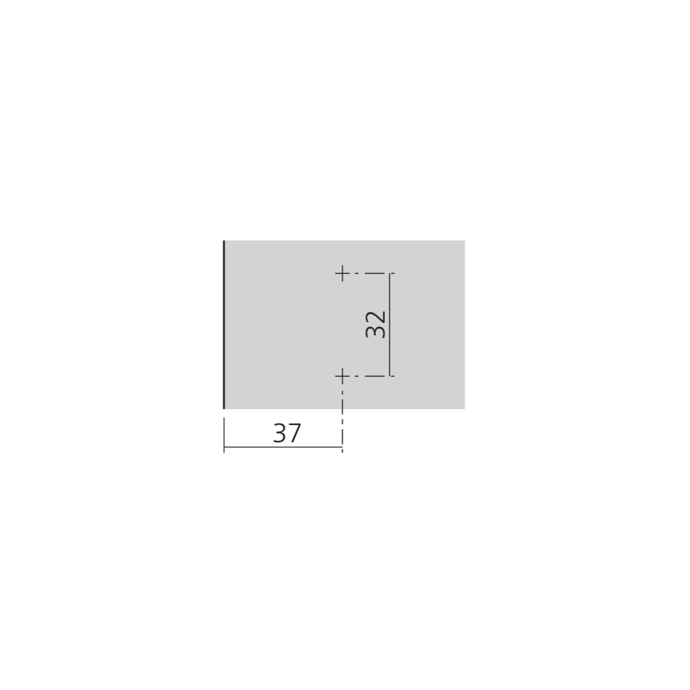 Embase en croix à visser