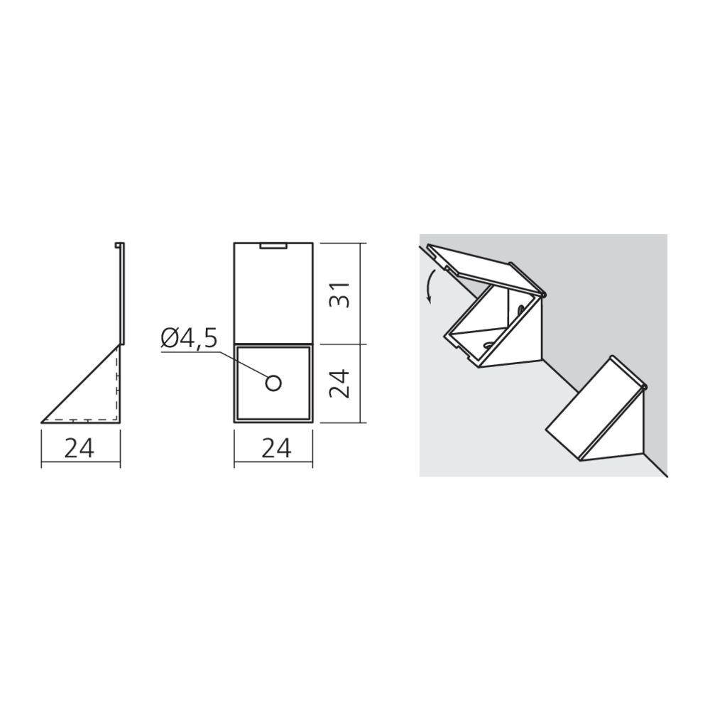 Ferrure d'assemblage
