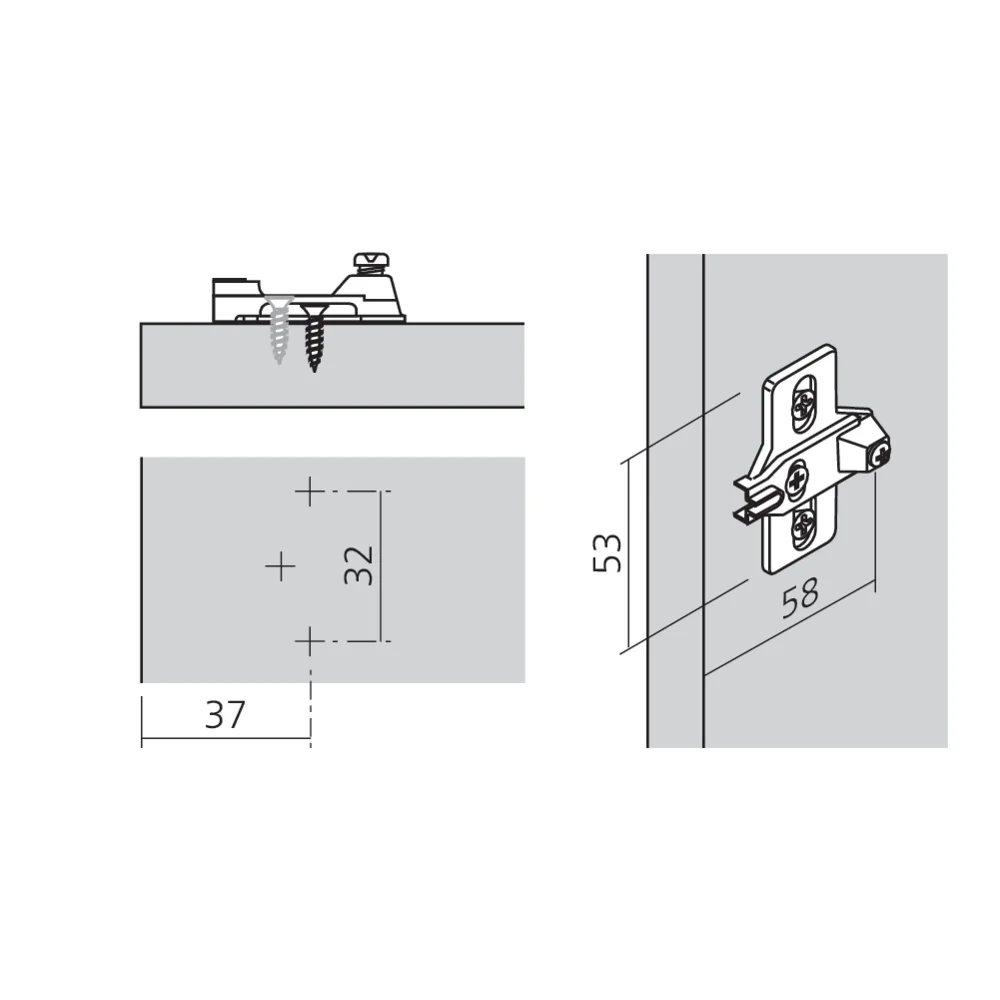 Embase MODUL à visser