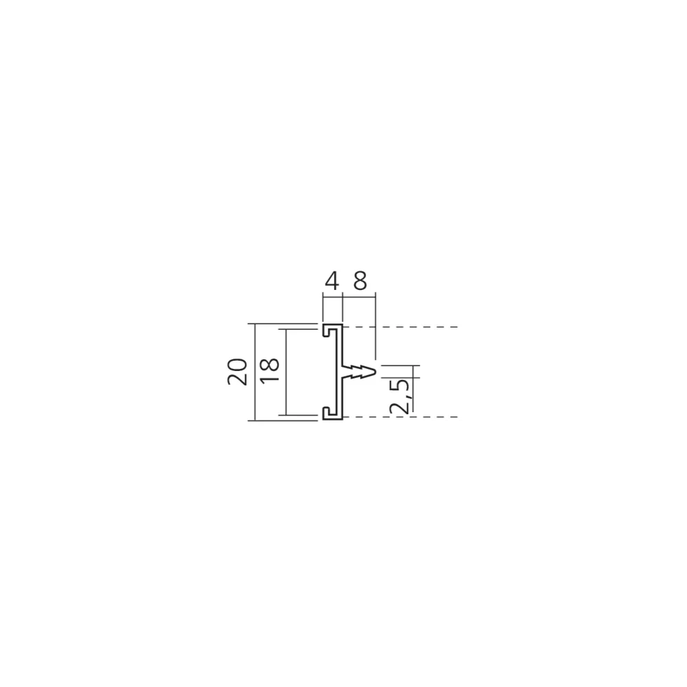 Profil porte-étiquettes à frapper
