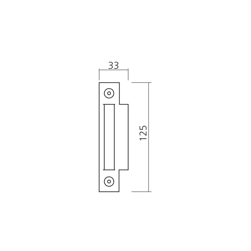 Gache pour serrure SER40 