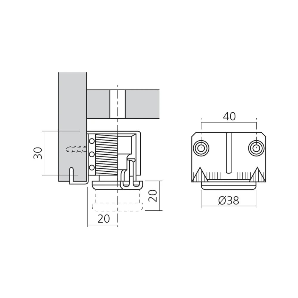 Vérin de socle 150 kg