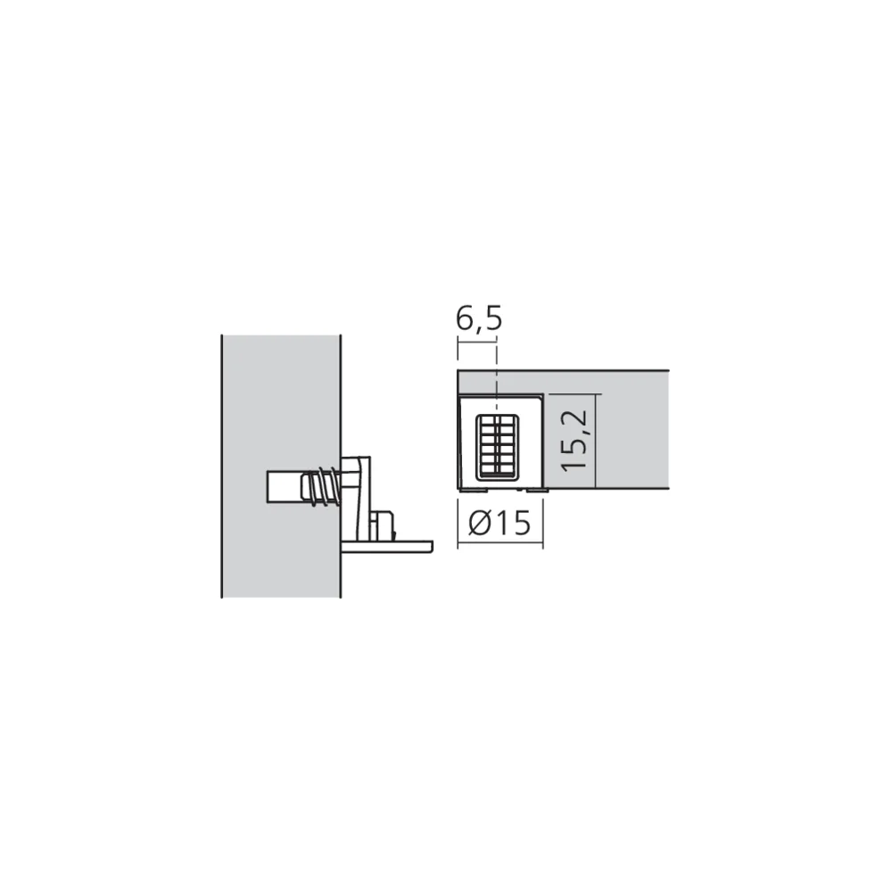 Support de tablette Shelf Block démontable