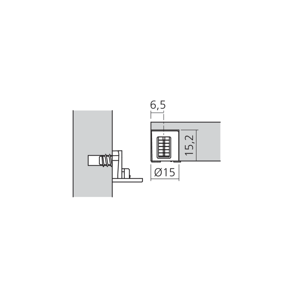 Support de tablette Shelf Block démontable