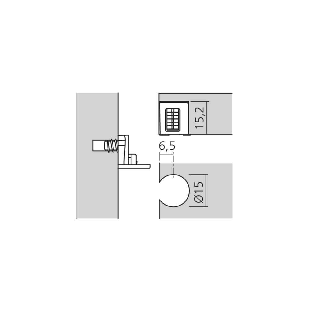 Support de tablette Shelf Block démontable