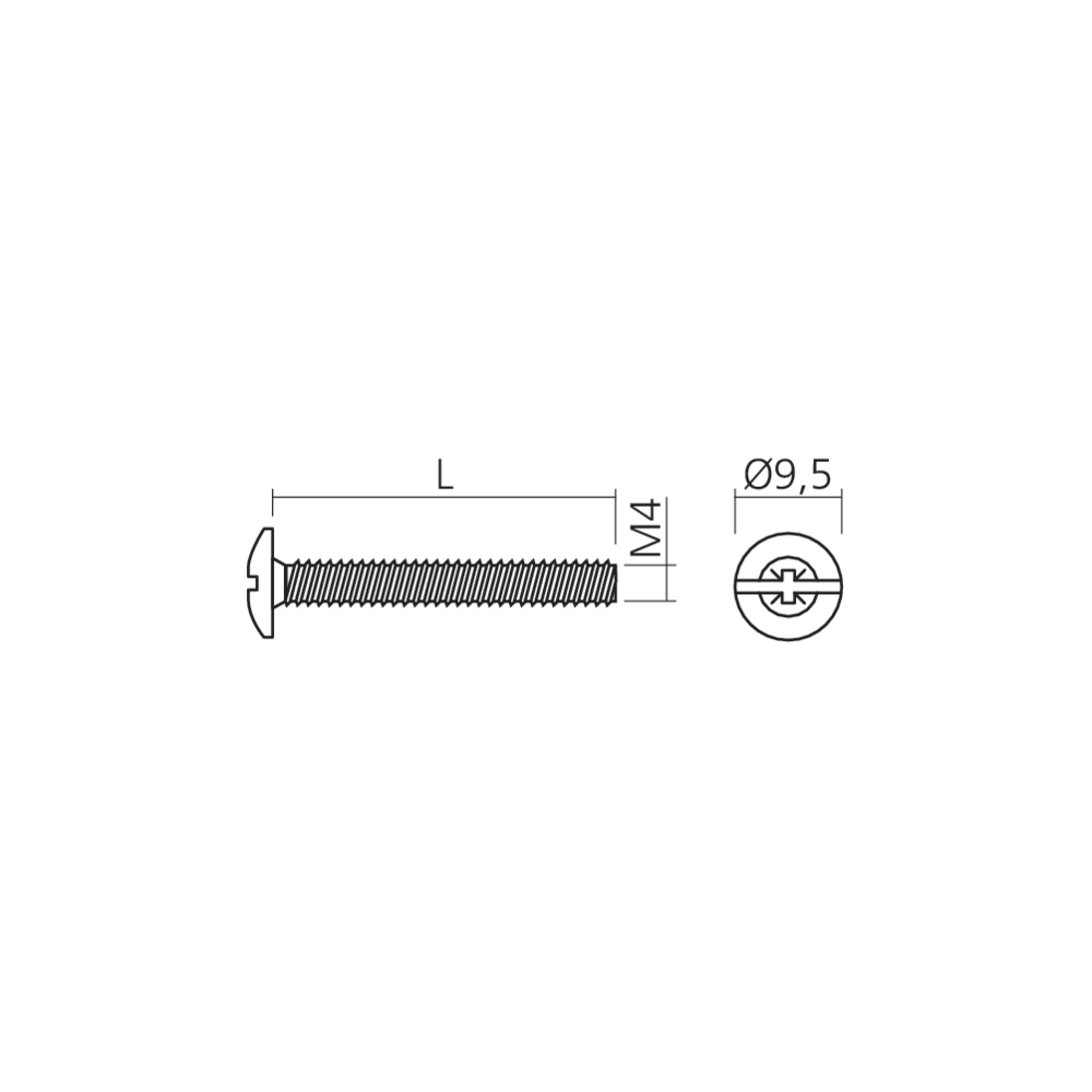 Vis métaux M4