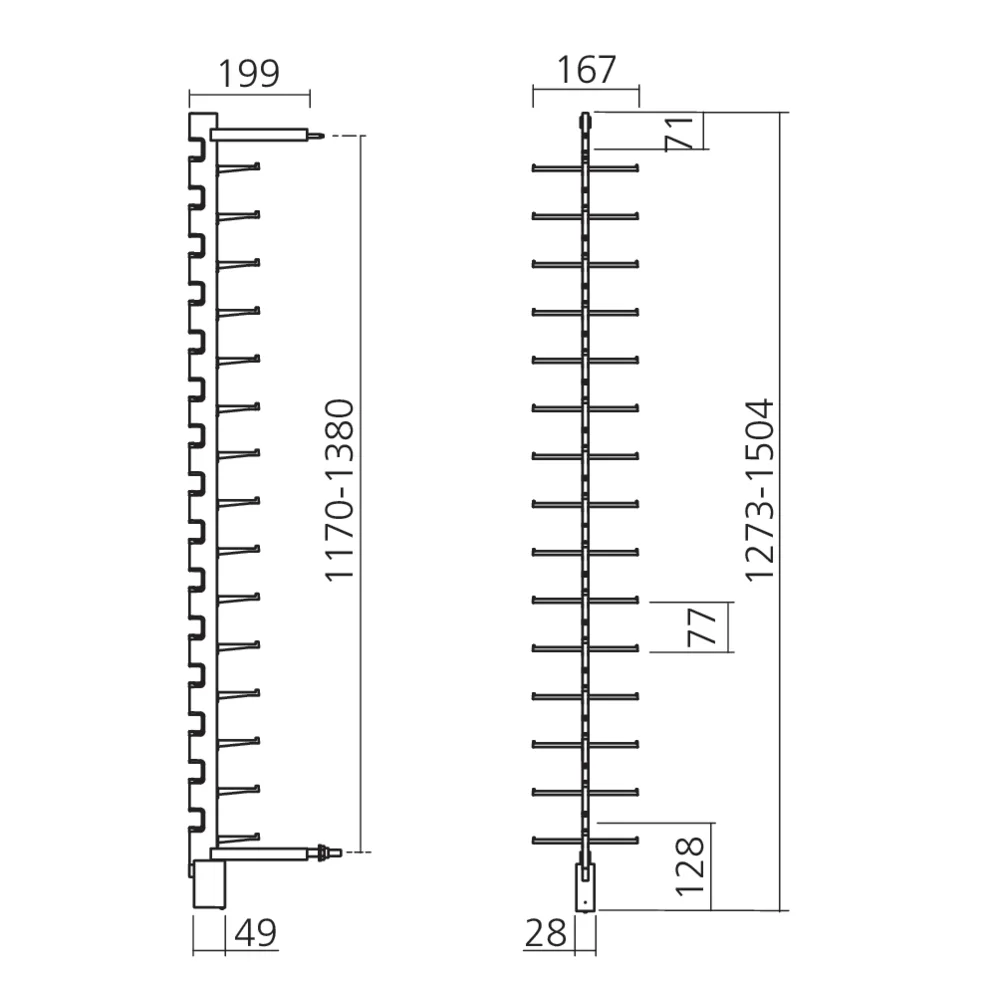 Colonne Alumina à télécommande