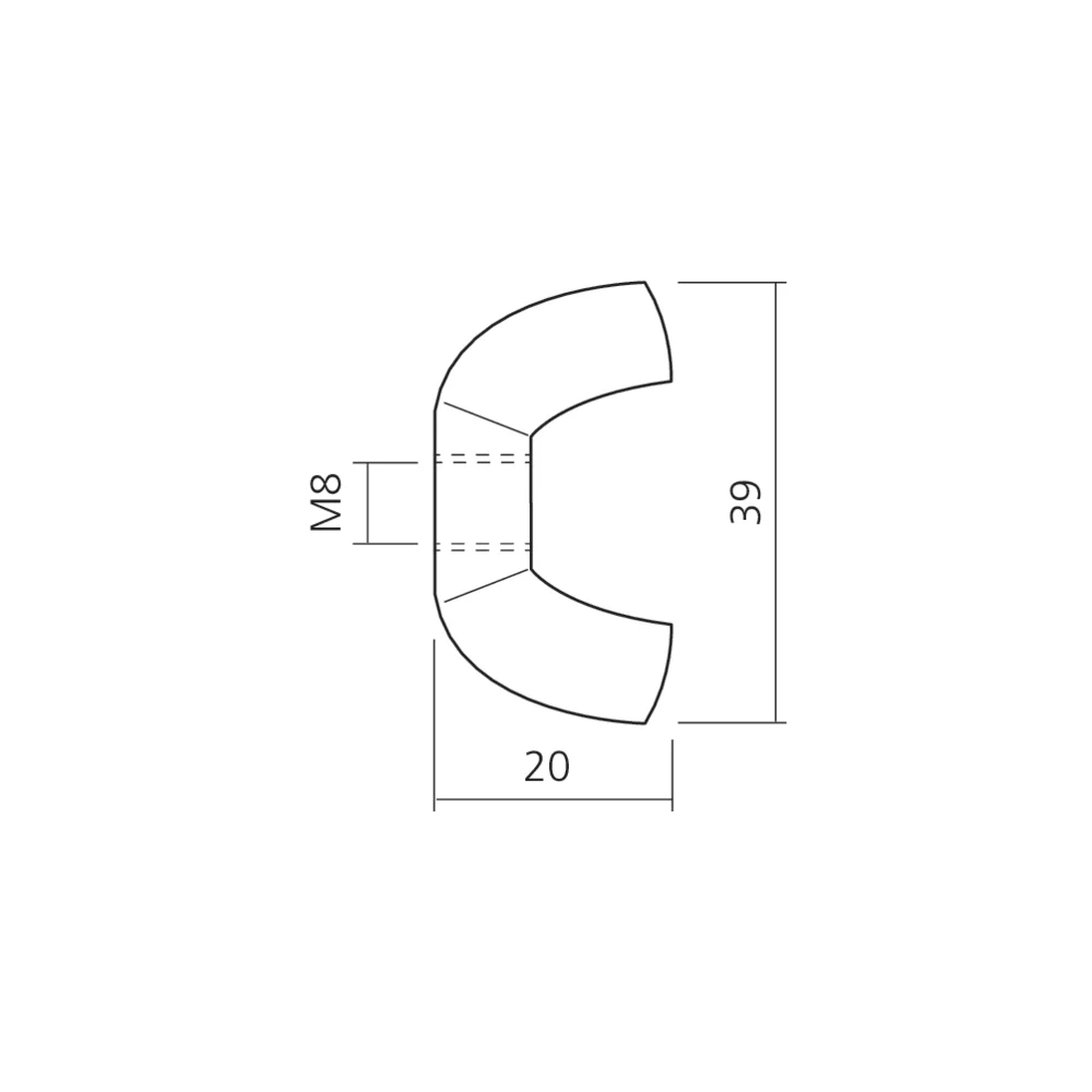Ecrou à oreilles M8
