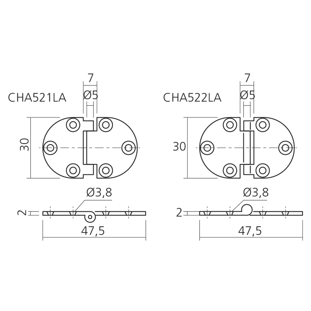 Charnière pour abattant