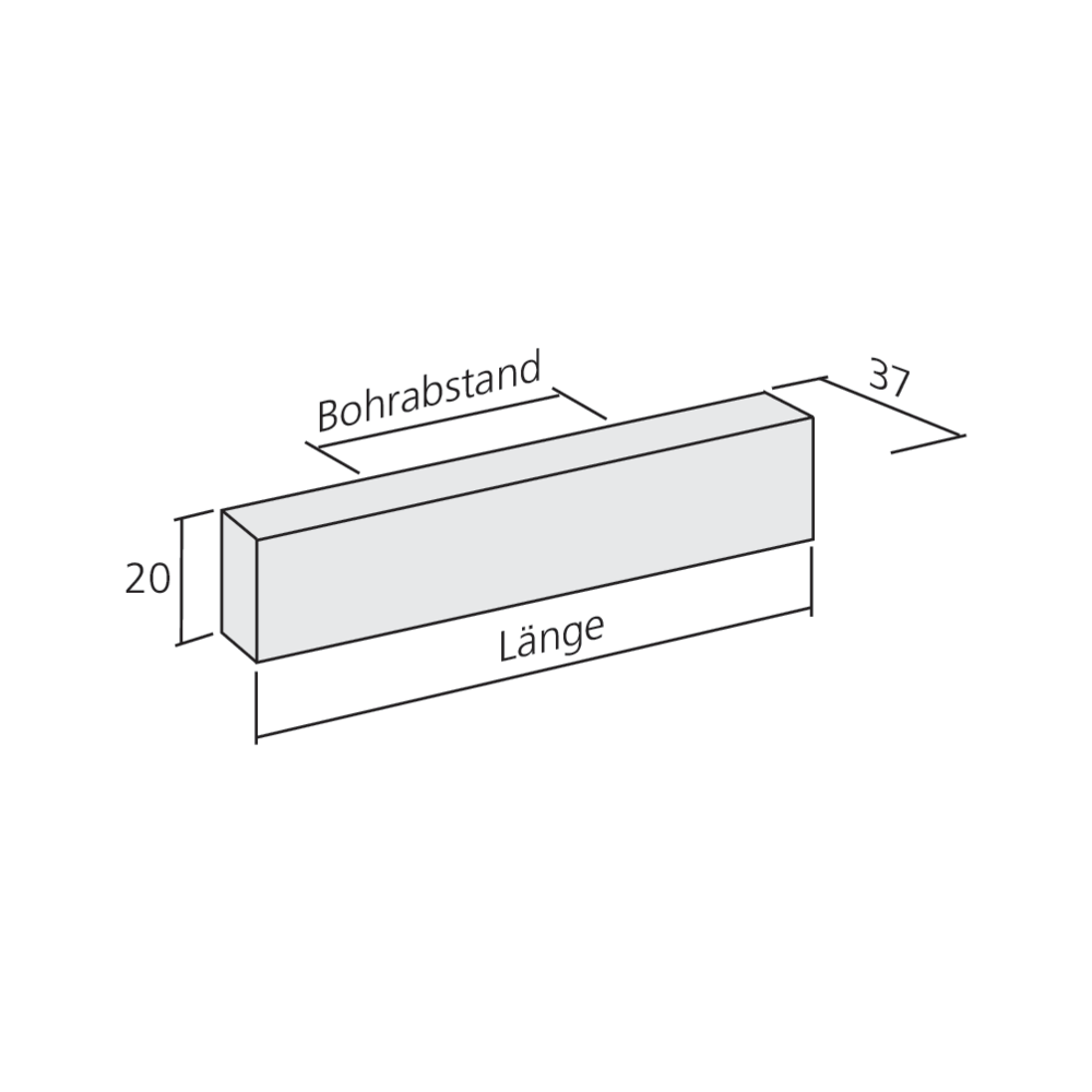 Poignée tirette inox