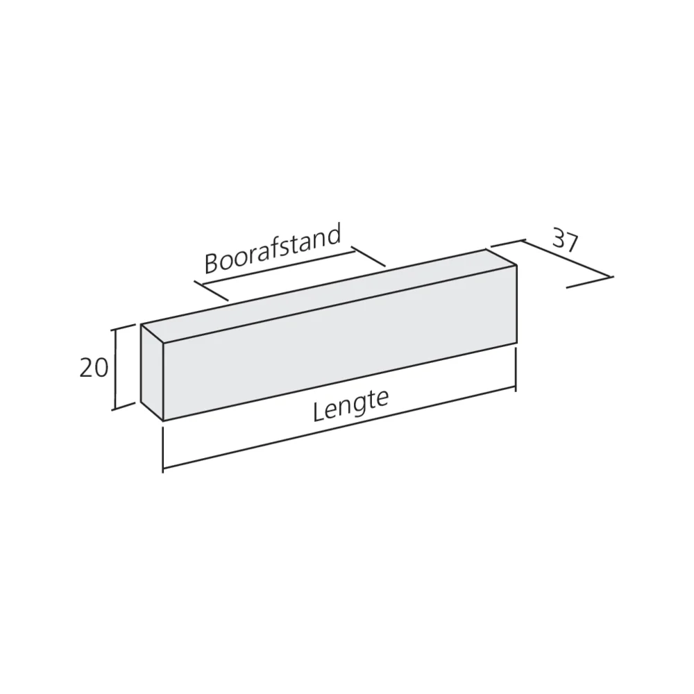 Poignée tirette inox